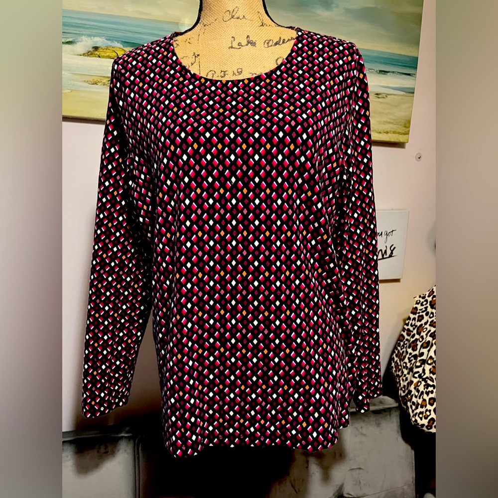 Christopher & Banks Long Sleeve Crew Neck Tee size XL